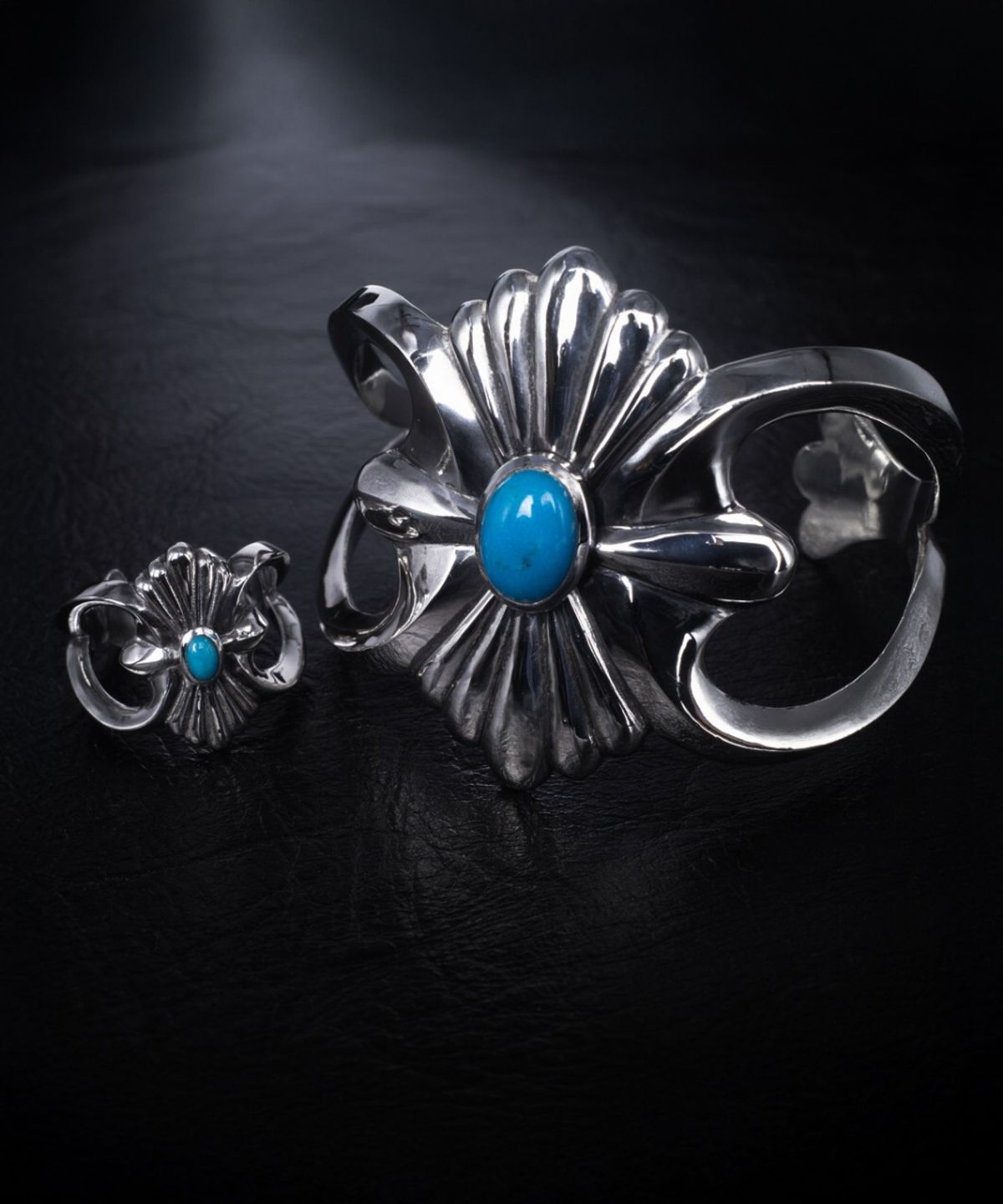 조실버(JOSILVER) 모닝글로리 반지(turquoise)
