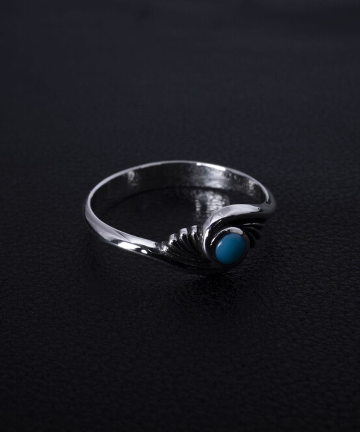 조실버(JOSILVER) 새싹 산들바람 반지(Turquoise)
