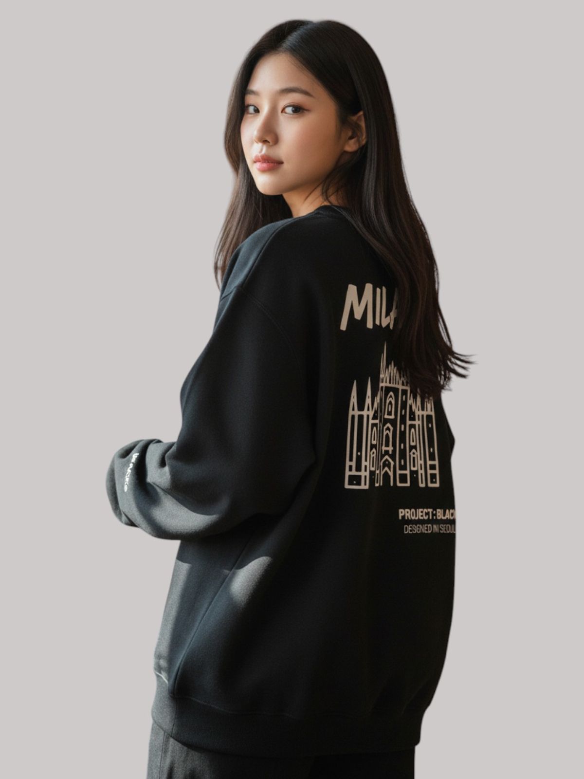 지블랙(ZBLACK) 글로벌 시티 씨리즈 맨투맨 MILANO