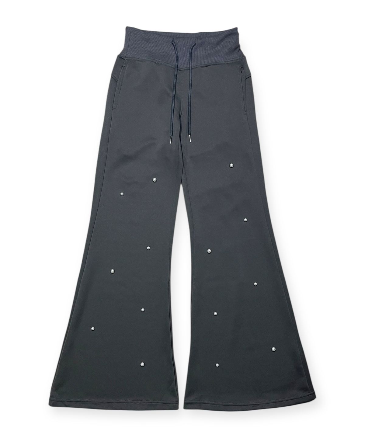 본슬리피(BORN SLIPPY) Pearl Drift Bootcut Sweat Pants (Charcoal)