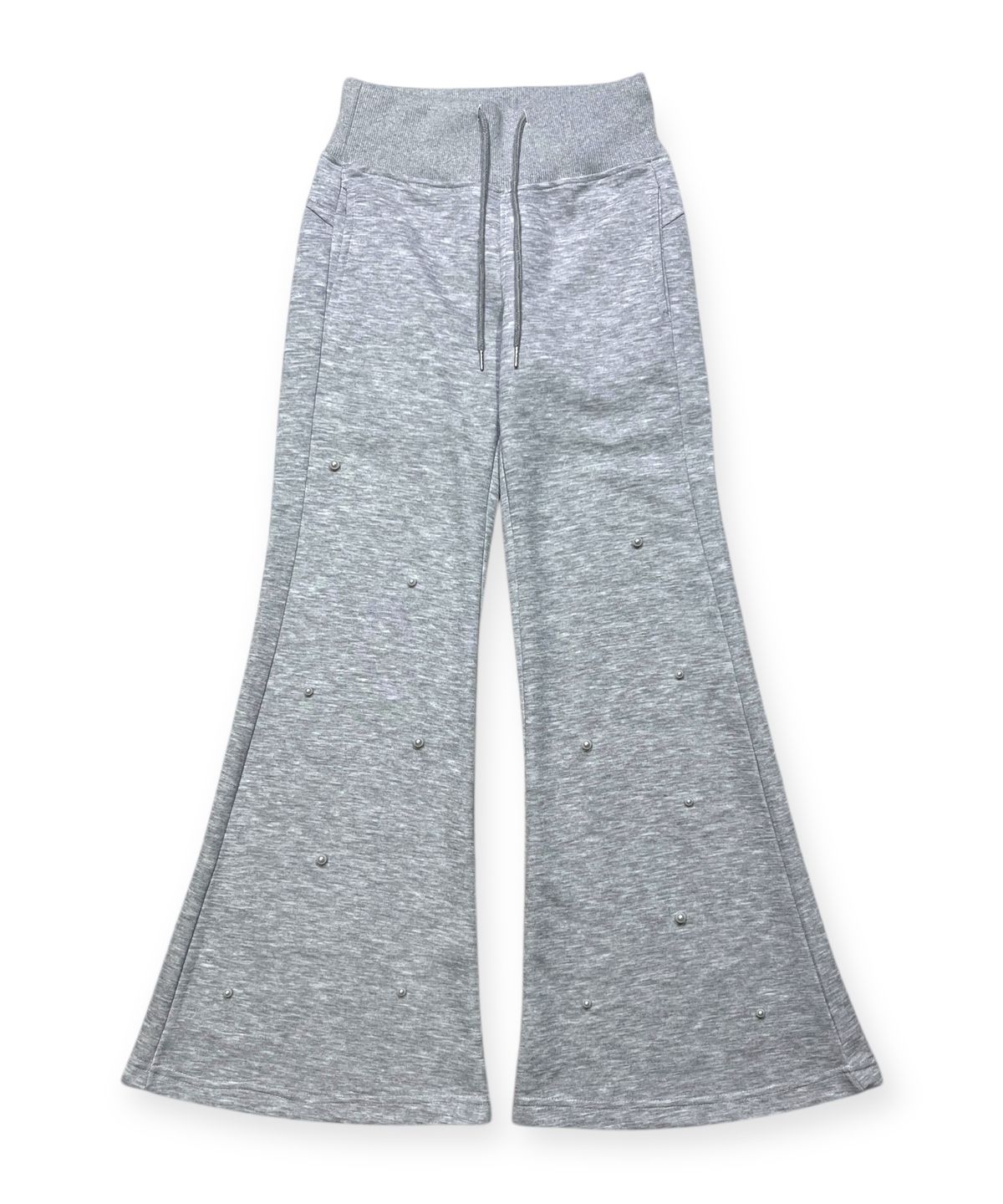 본슬리피(BORN SLIPPY) Pearl Drift Bootcut Sweat Pants (Melange Gray)