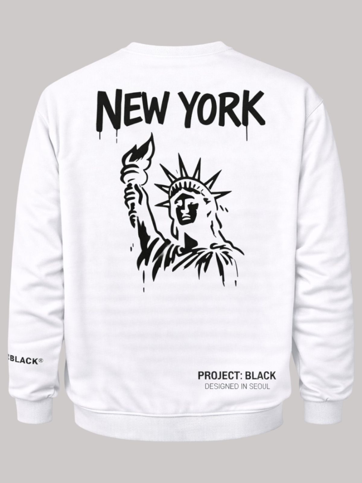 지블랙(ZBLACK) 글로벌 시티 씨리즈 맨투맨 NEW YORK