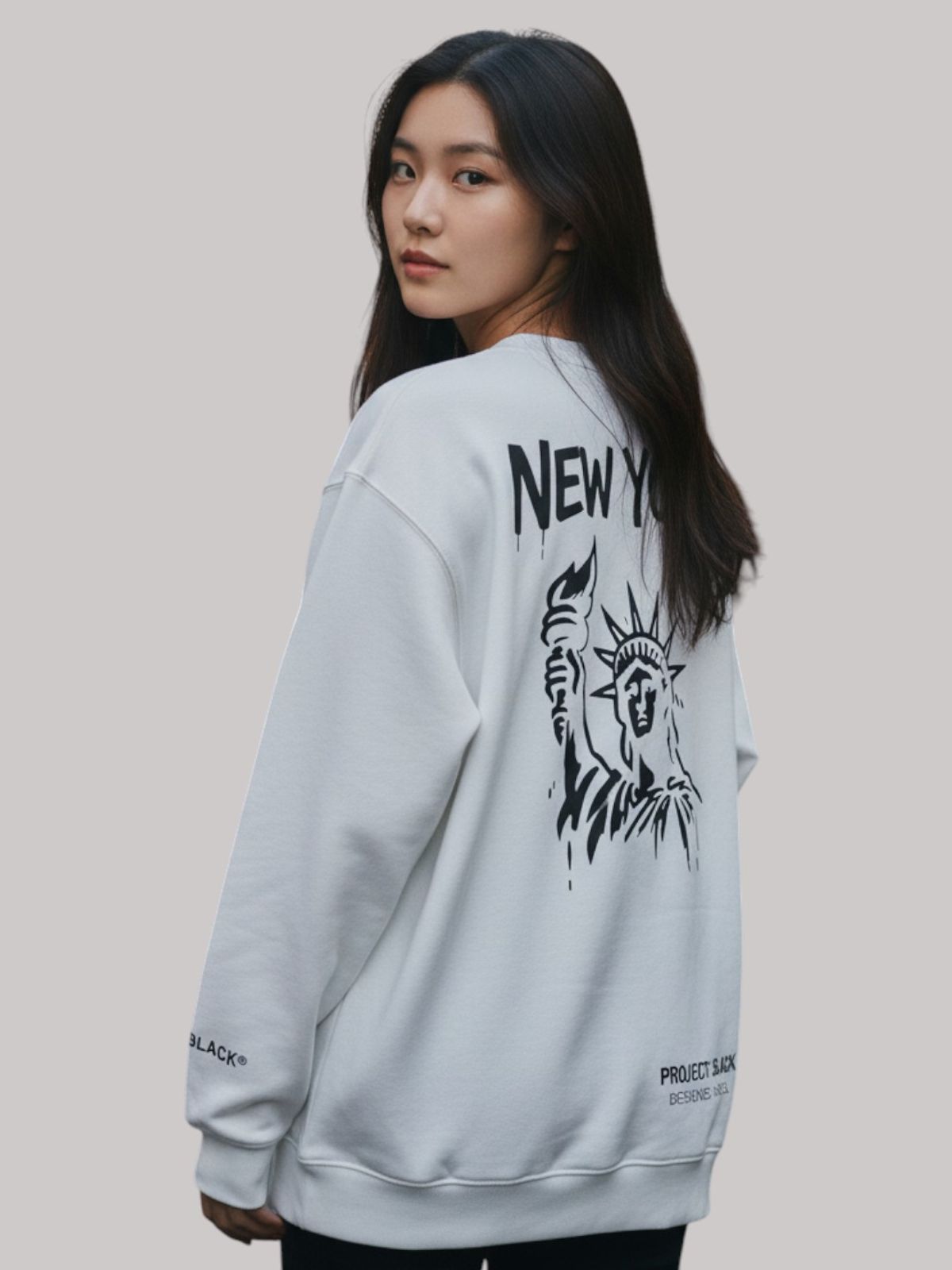 지블랙(ZBLACK) 글로벌 시티 씨리즈 맨투맨 NEW YORK
