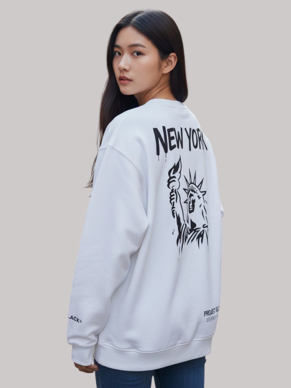지블랙(ZBLACK) 글로벌 시티 씨리즈 맨투맨 NEW YORK