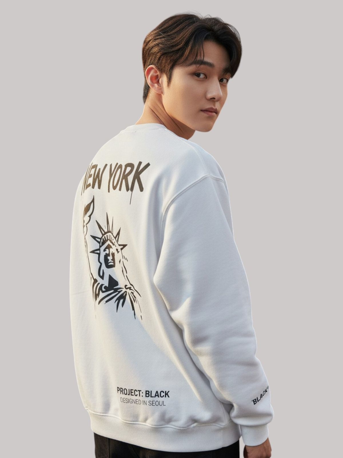 지블랙(ZBLACK) 글로벌 시티 씨리즈 맨투맨 NEW YORK