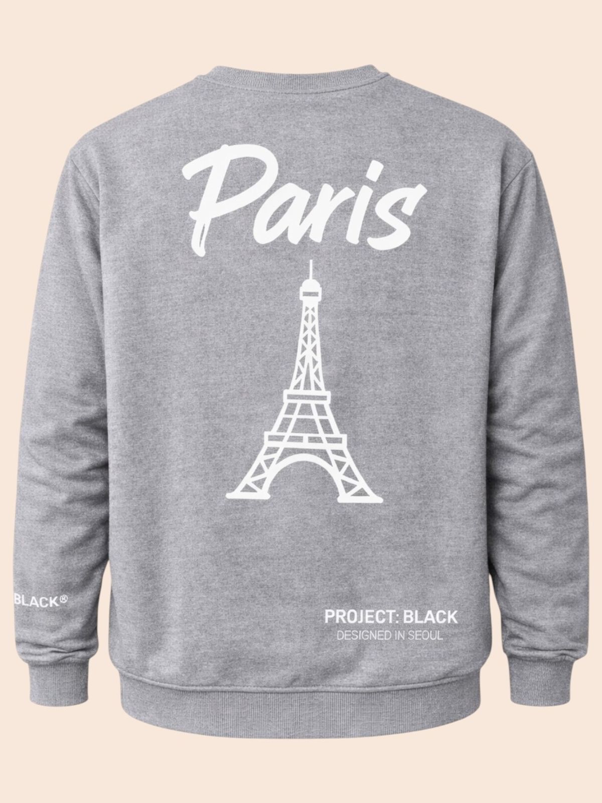 지블랙(ZBLACK) 글로벌 시티 씨리즈 기모 맨투맨 PARIS