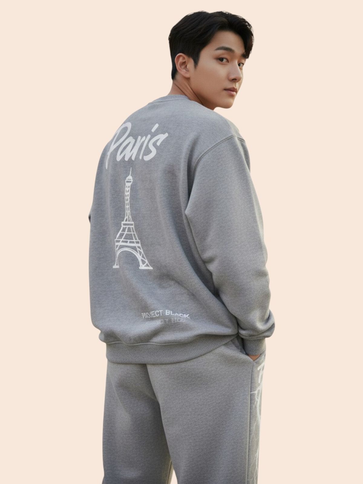 지블랙(ZBLACK) 글로벌 시티 씨리즈 기모 맨투맨 PARIS