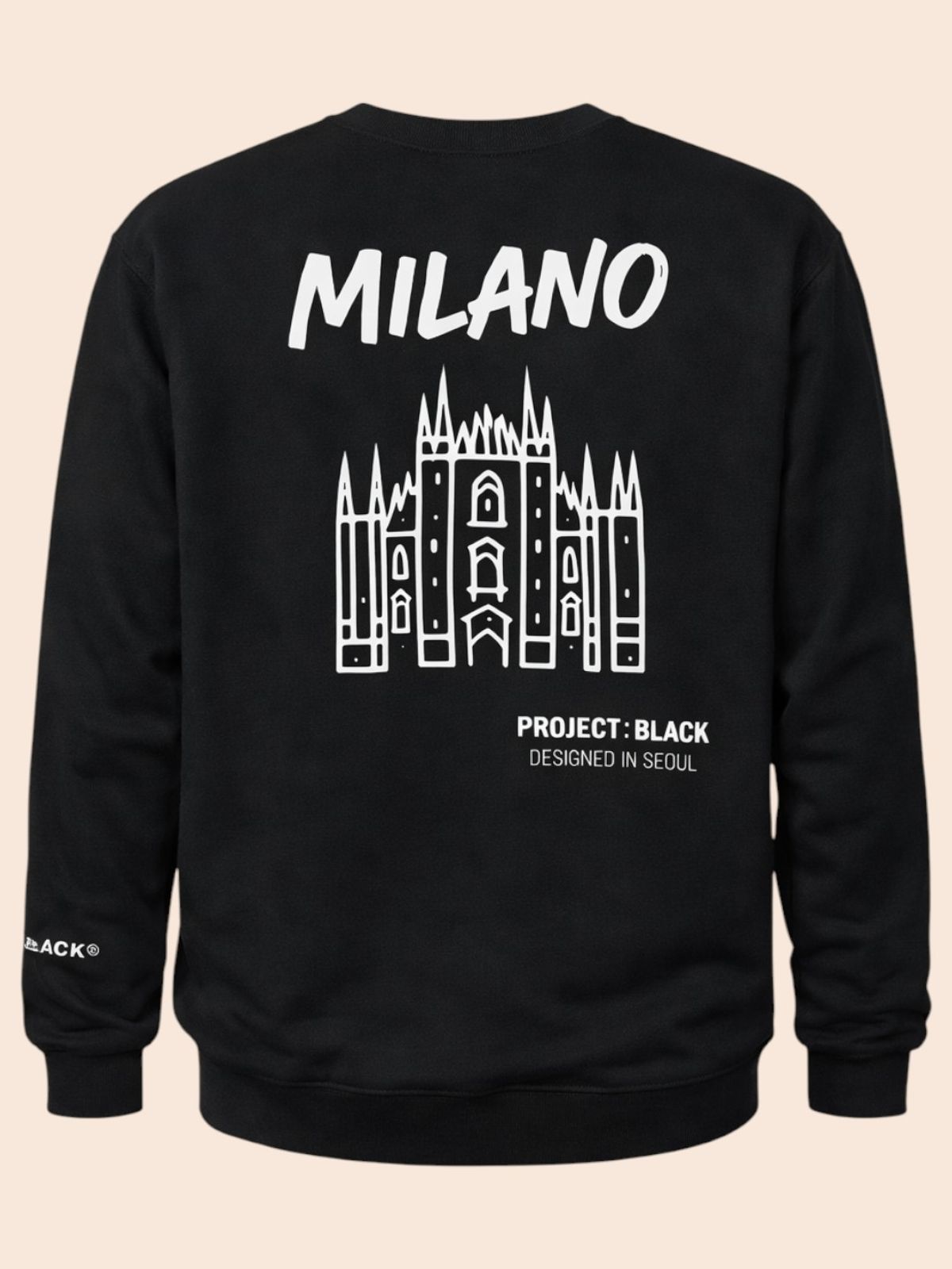 지블랙(ZBLACK) 글로벌 시티 씨리즈 기모 맨투맨 MILANO