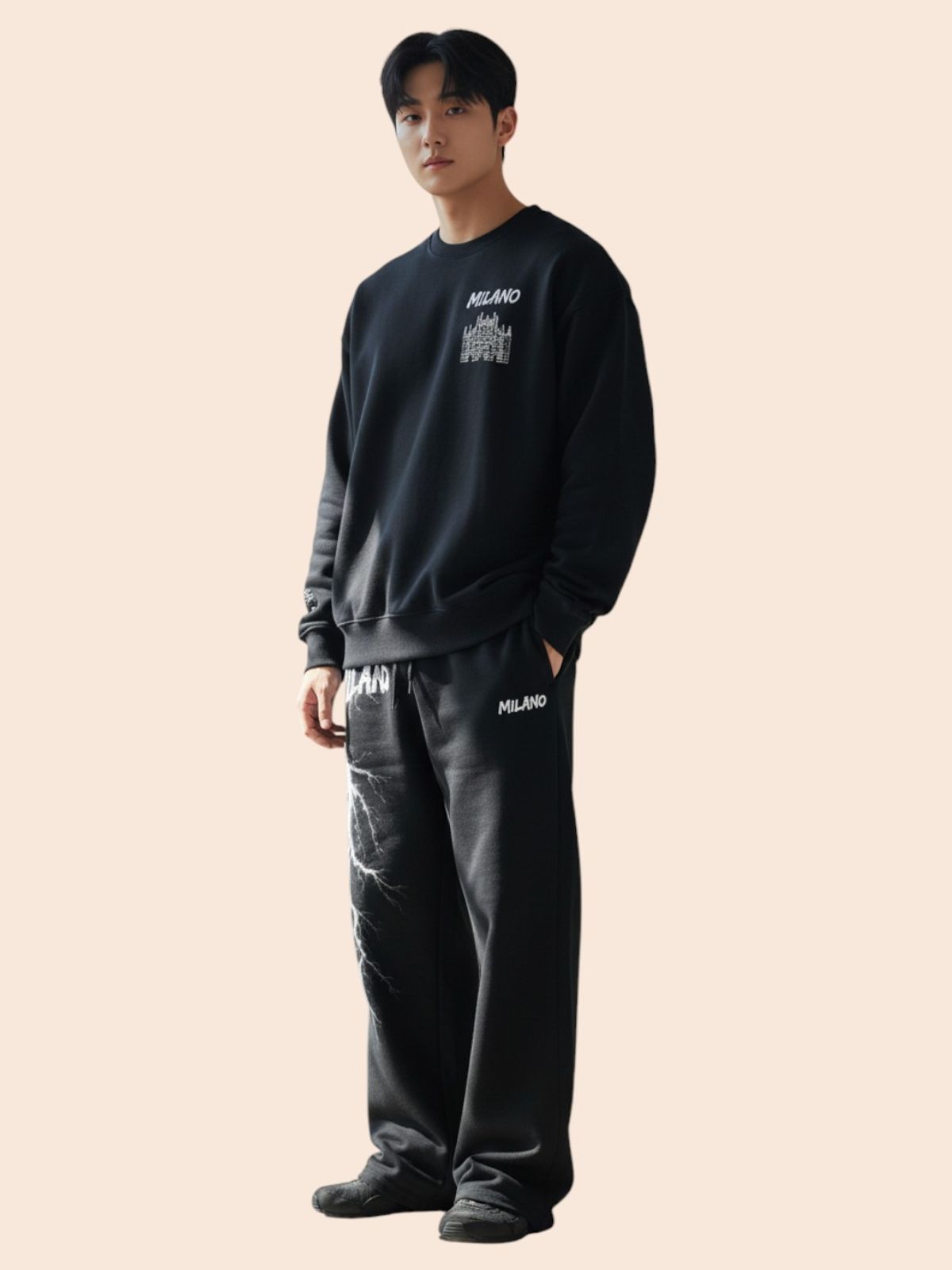 지블랙(ZBLACK) 글로벌 시티 씨리즈 기모 맨투맨 MILANO