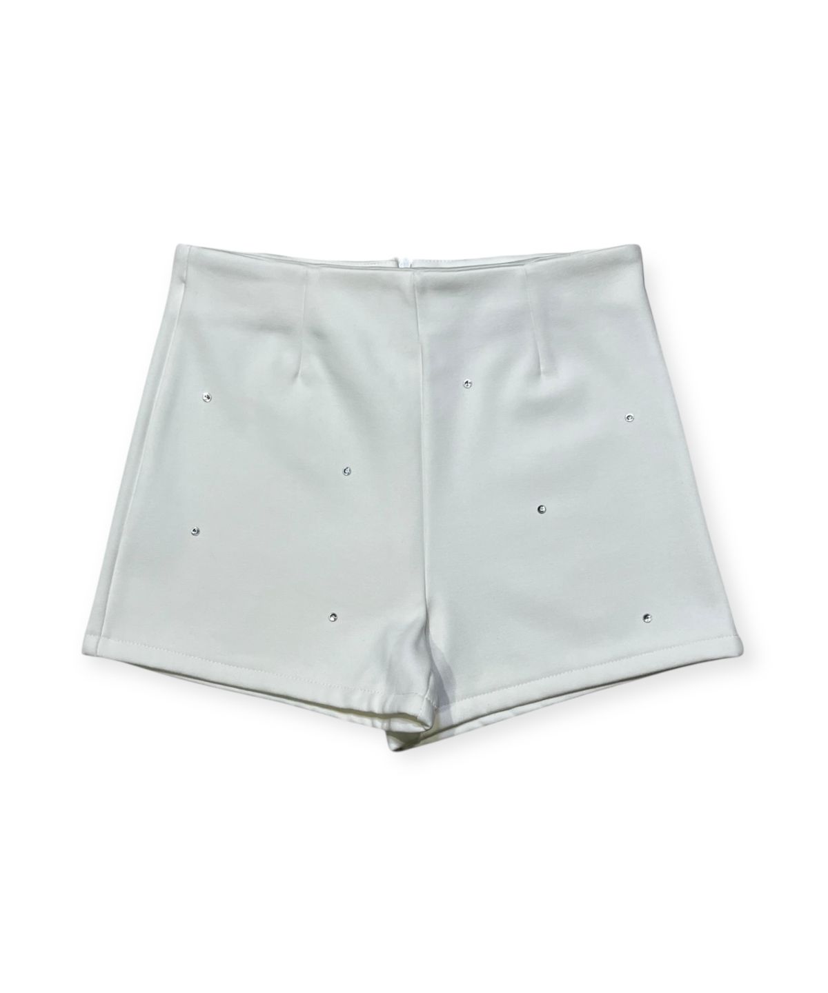 본슬리피(BORN SLIPPY) Soft Crystal Winter Fleece Shorts (Ivory)