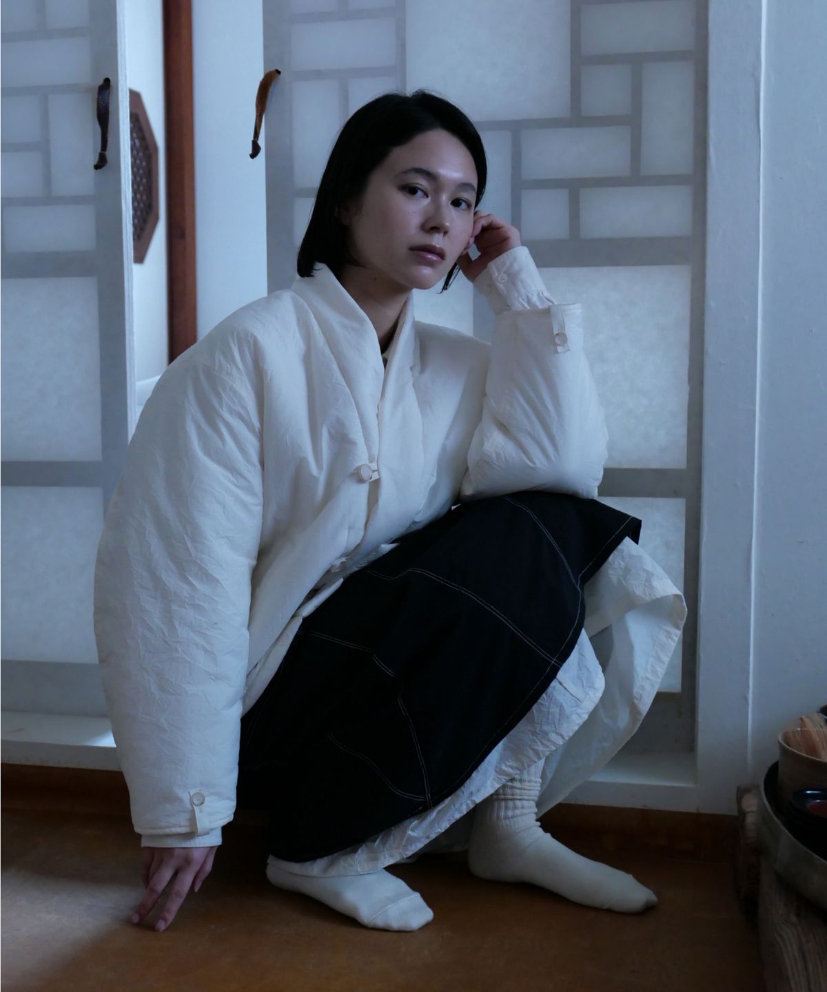 차마스포츠랩(CHAMASPORTSLAB) CSL_Ongi Magoja Jacket_White