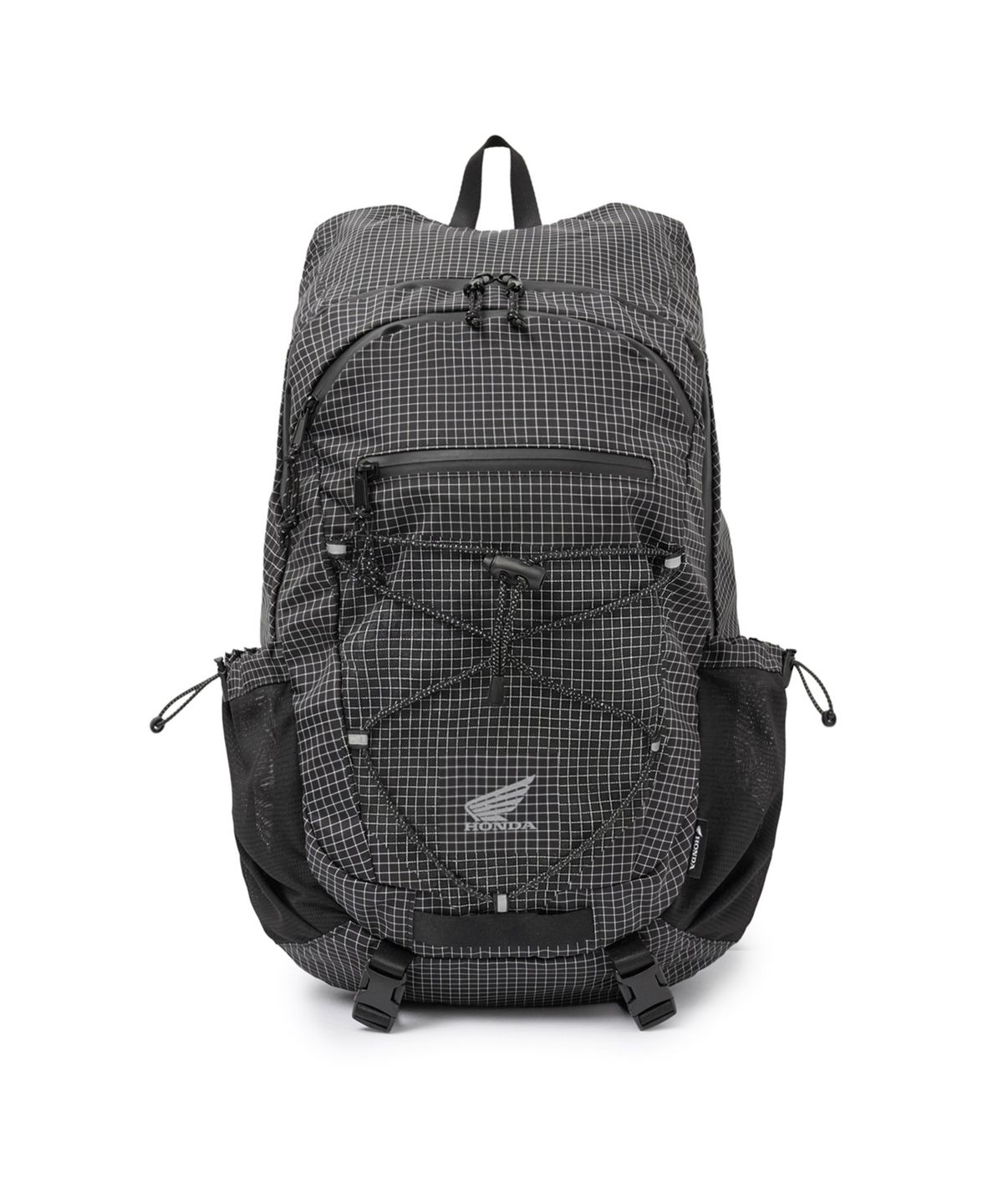 핍스 모터사이클(PHYPS MOTORCYCLE) String Wing Logo Backpack Black