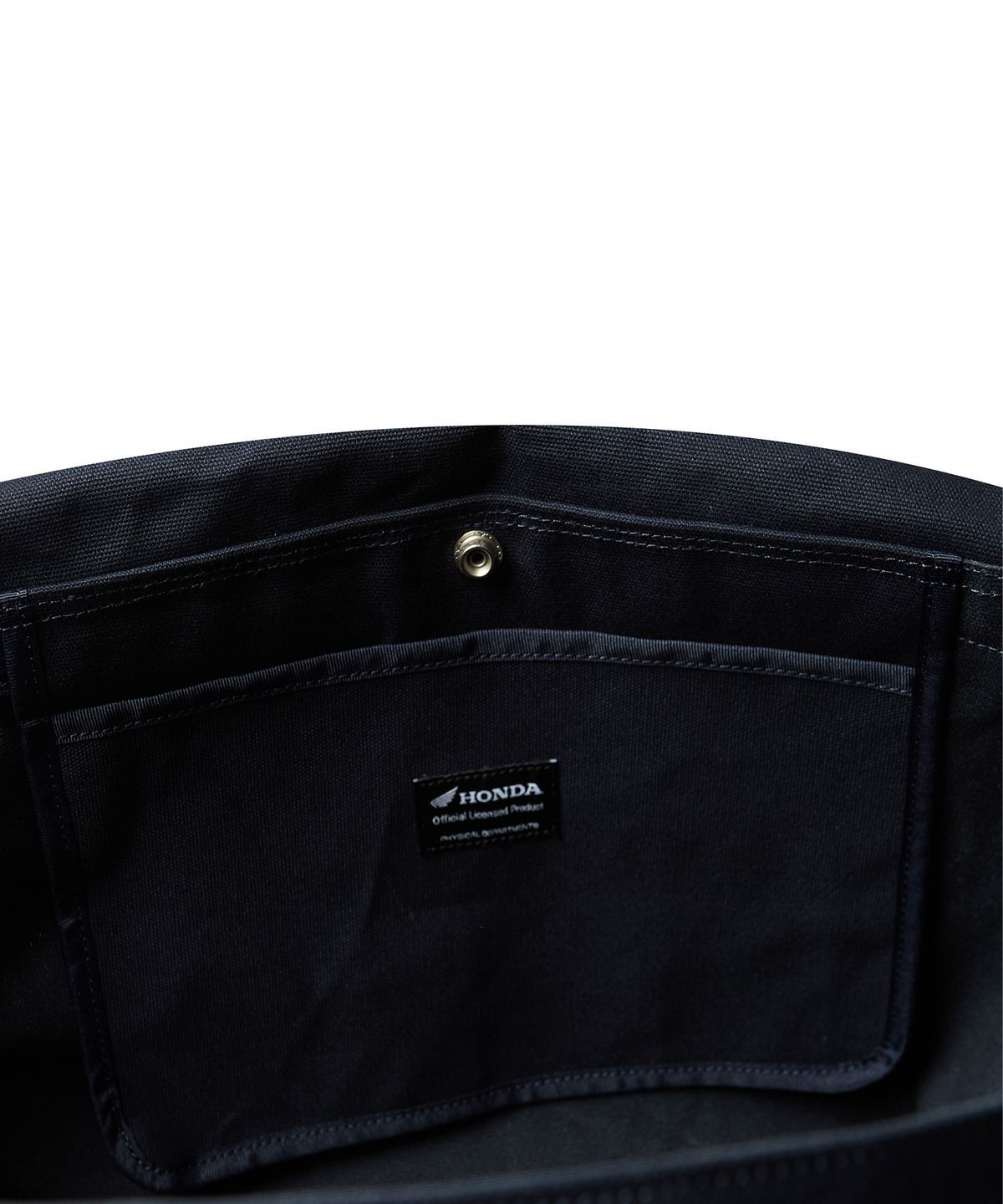 핍스 모터사이클(PHYPS MOTORCYCLE) Honda Typography Duffel Canvas bag_Navy