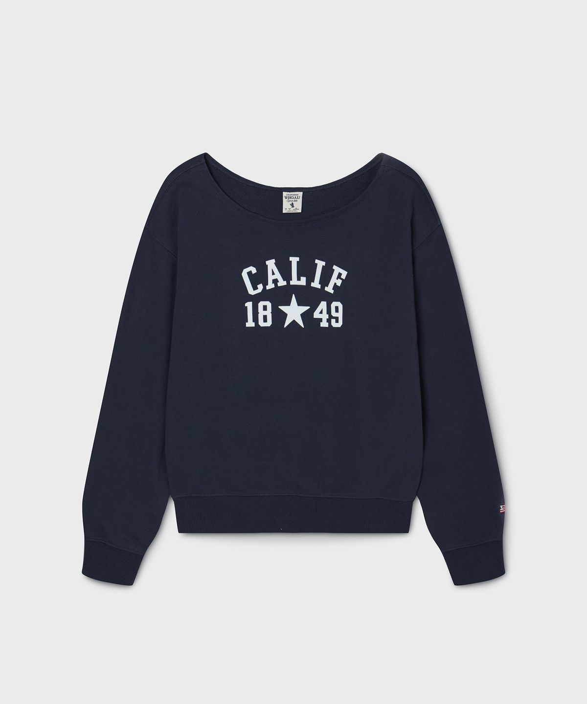 후아유(WHO.A.U) Cali Raw Cut Sweatshirt(Loose Fit) / WHMWG2291F
