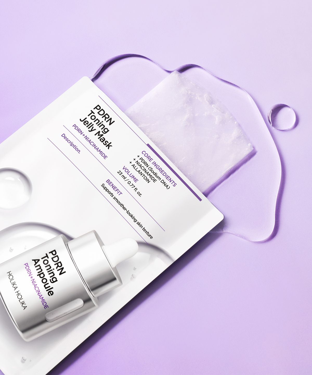홀리카홀리카(HOLIKAHOLIKA) (4매) PDRN 모공탄력,흔적미백 젤리마스크