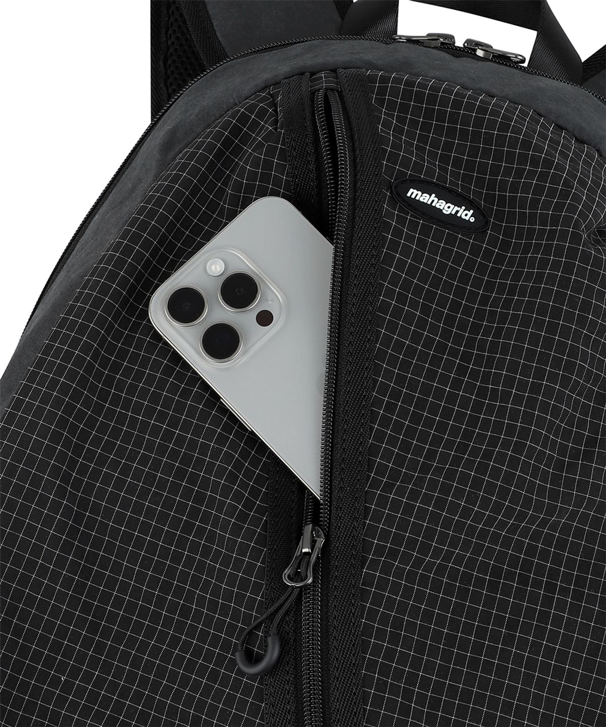 마하그리드(MAHAGRID) MULTI CHECK BACKPACK CHARCOAL(MG2GSMAB51A)