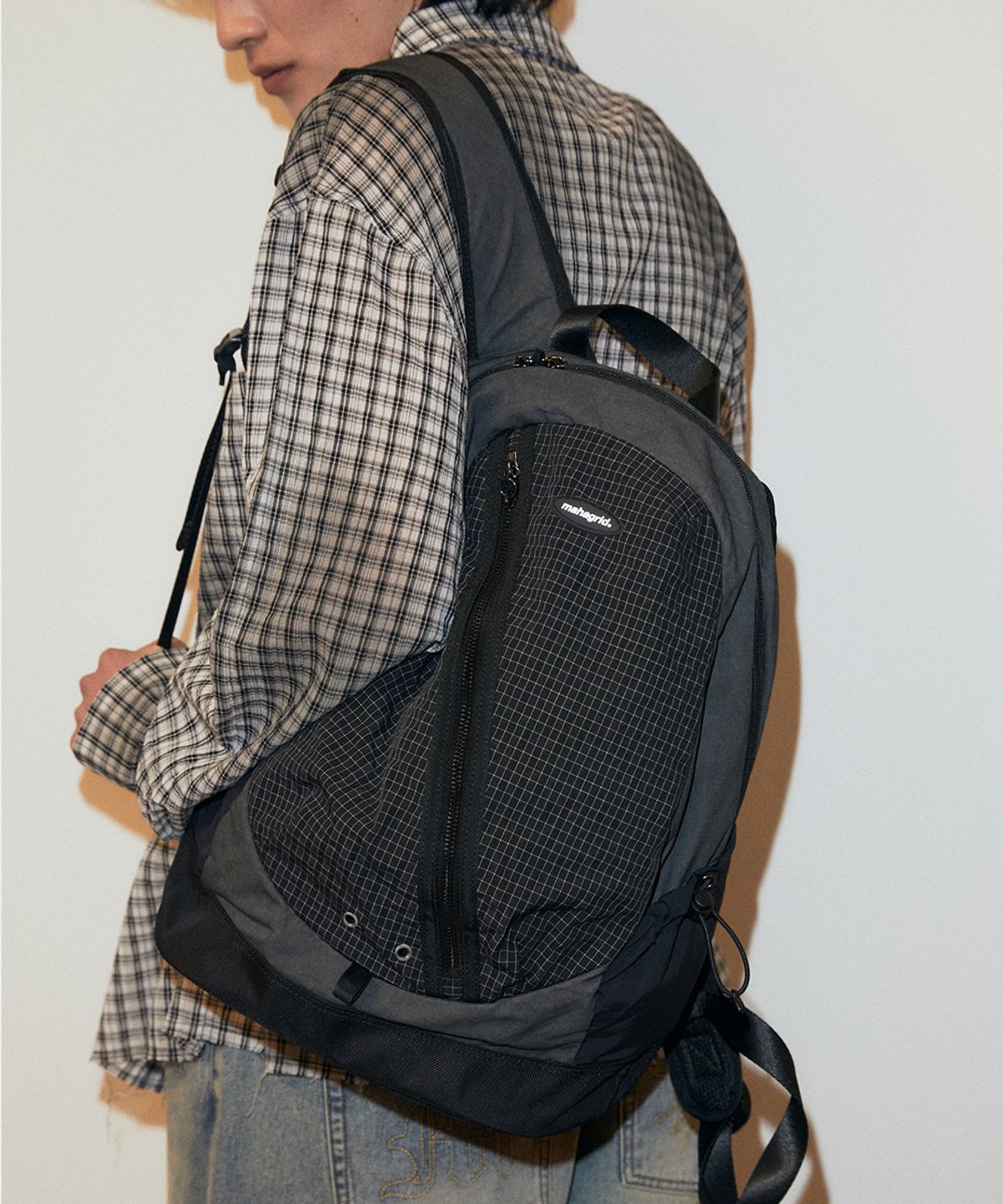마하그리드(MAHAGRID) MULTI CHECK BACKPACK PINK(MG2GSMAB51A)