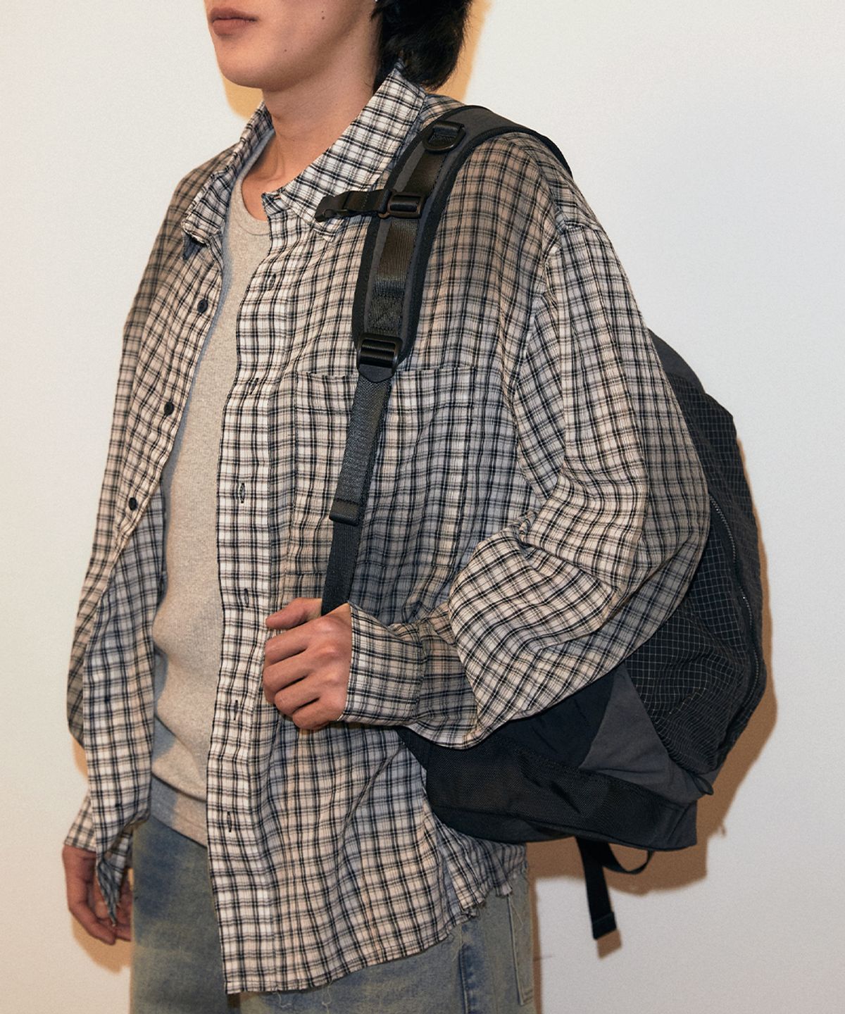 마하그리드(MAHAGRID) MULTI CHECK BACKPACK PINK(MG2GSMAB51A)
