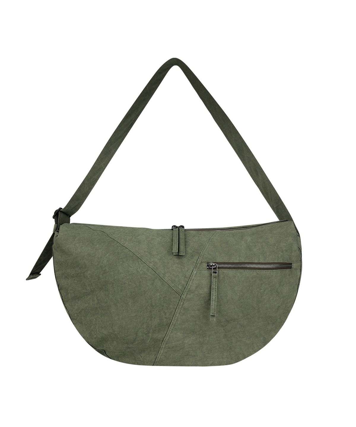 마하그리드(MAHAGRID) OVERDYED CROSS BAG KHAKI(MG2GSMAB52A)
