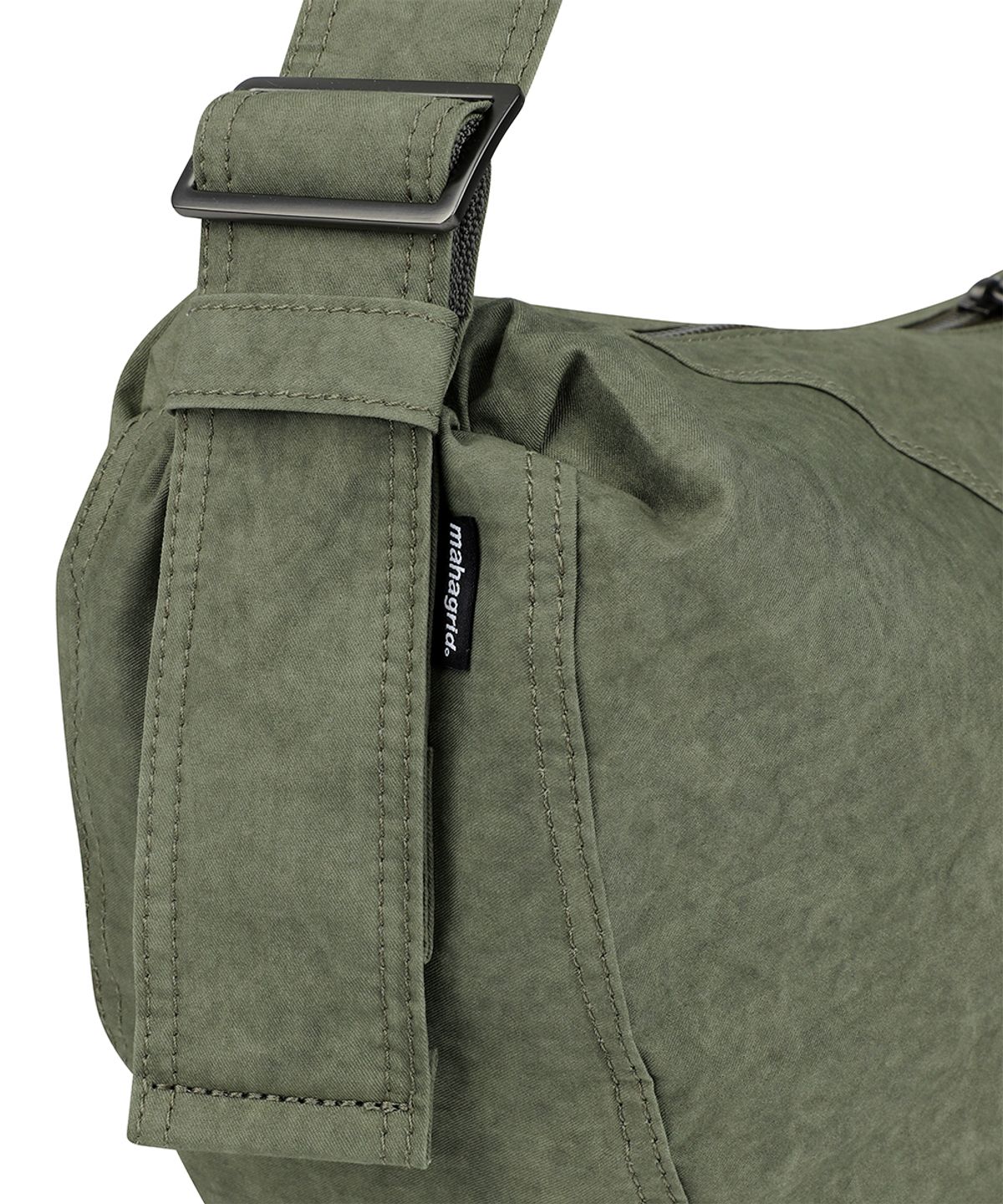 마하그리드(MAHAGRID) OVERDYED CROSS BAG KHAKI(MG2GSMAB52A)
