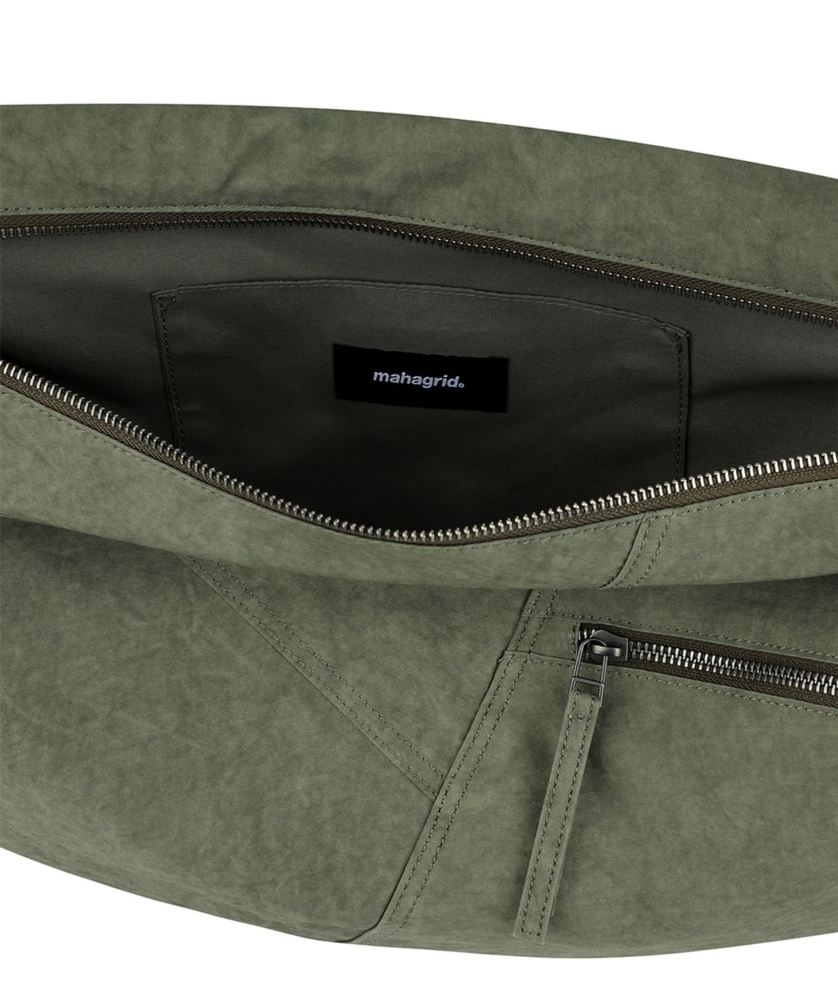 마하그리드(MAHAGRID) OVERDYED CROSS BAG KHAKI(MG2GSMAB52A)