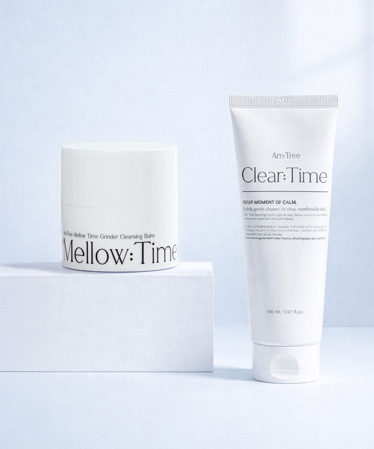 에이엠트리(AMTREE) 데일리 타임 클렌징 듀오 세트(클렌징폼 150ml+클렌징밤 50ml)+마스크팩 2매 증정