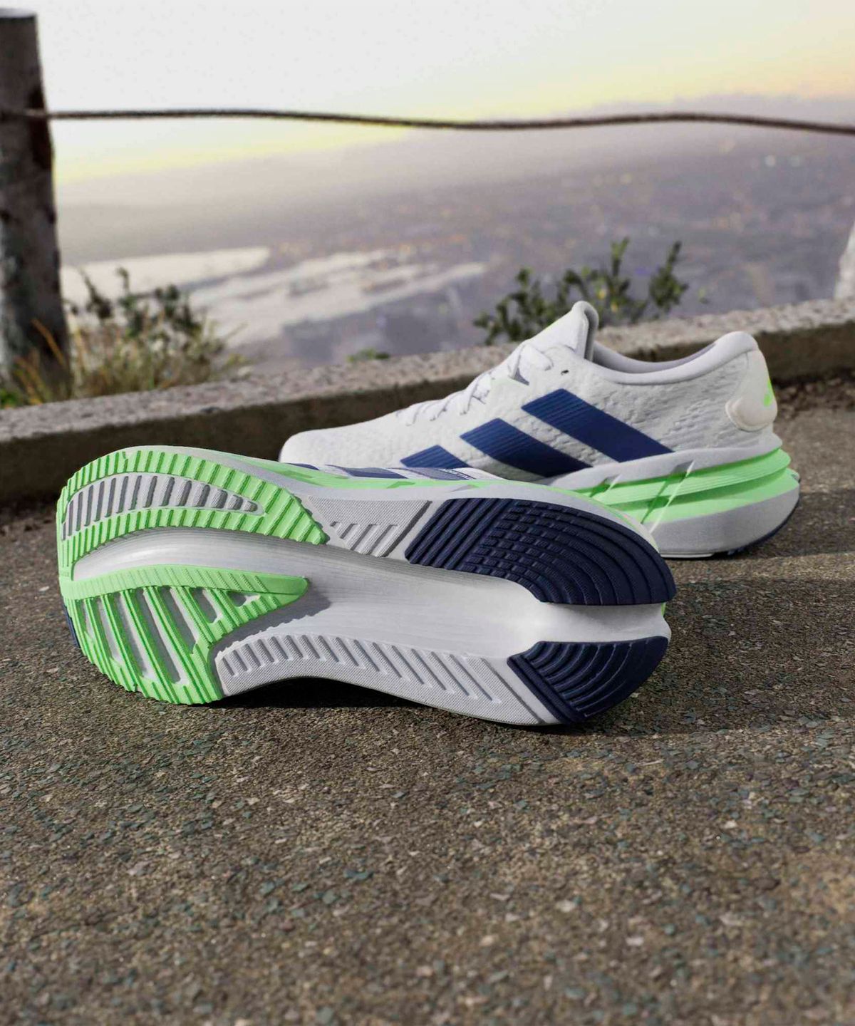 아디다스(ADIDAS) 아디스타 4 - 클라우드화이트:테크인디고:라임 / JP6574