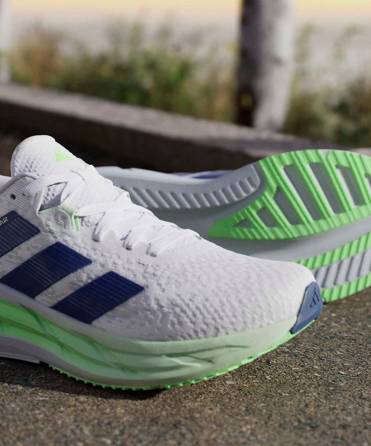 아디다스(ADIDAS) 아디스타 4 - 클라우드화이트:테크인디고:라임 / JP6574