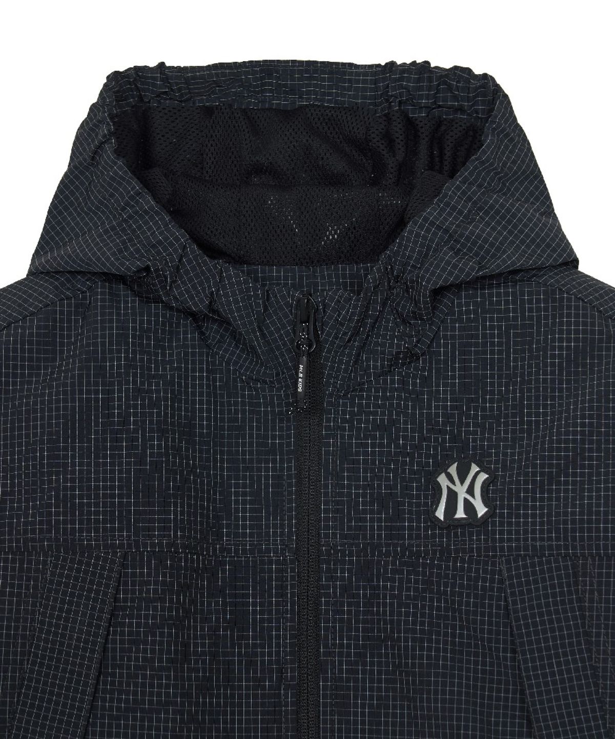 엠엘비 키즈(MLB KIDS) 스트릿 체크 립스탑 바람막이 NY (Black)