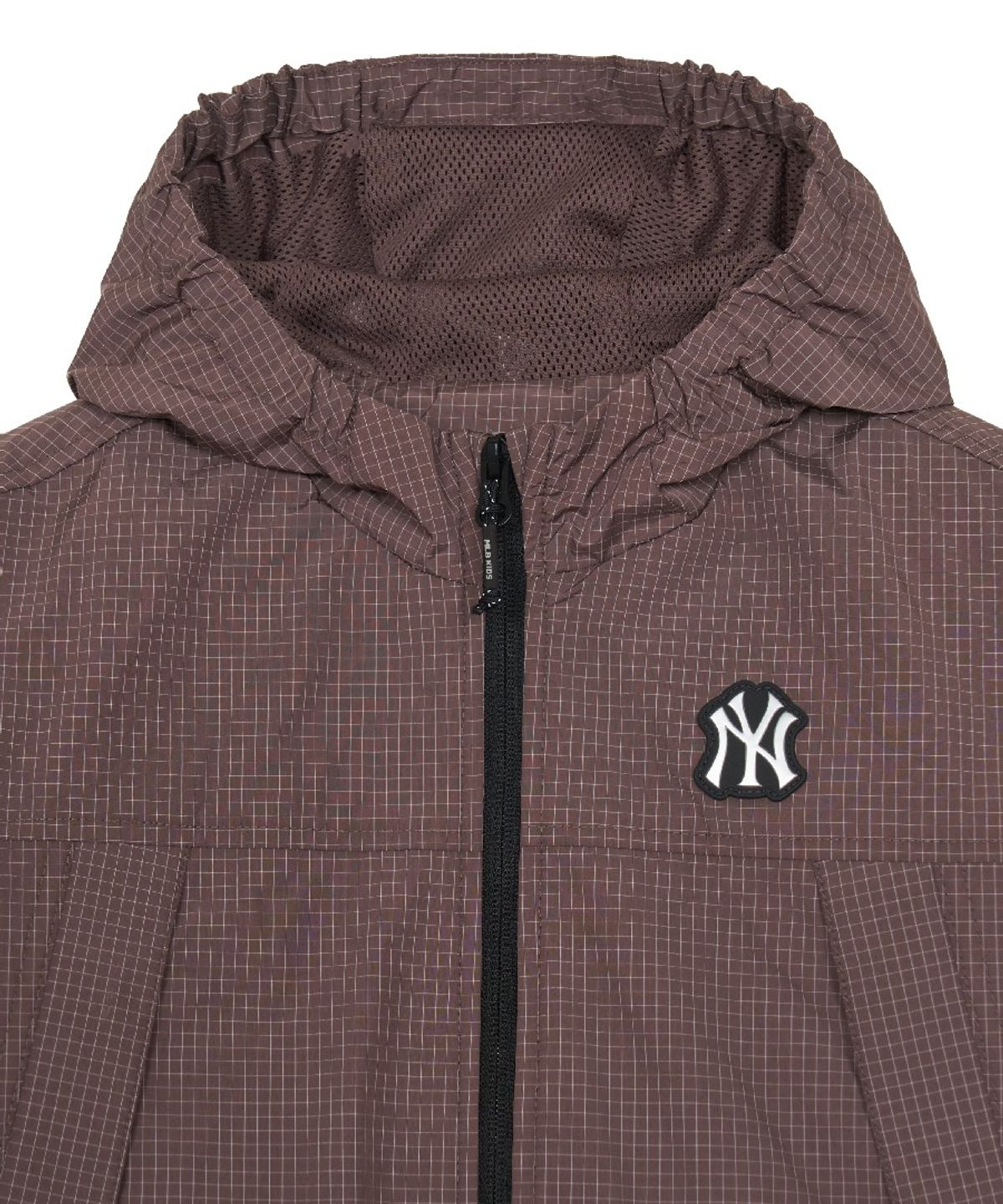 엠엘비 키즈(MLB KIDS) 스트릿 체크 립스탑 바람막이 NY (Brown)