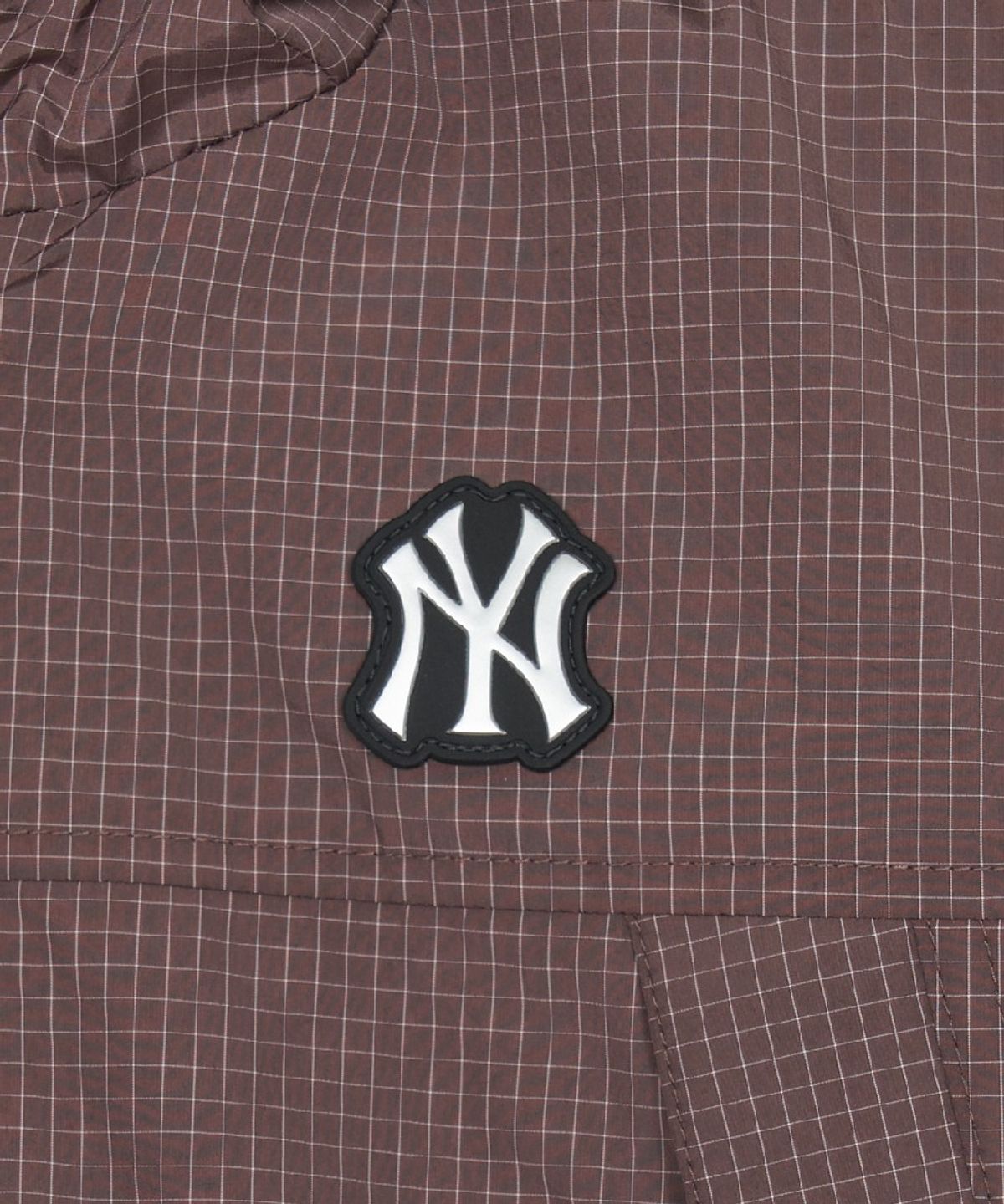 엠엘비 키즈(MLB KIDS) 스트릿 체크 립스탑 바람막이 NY (Brown)