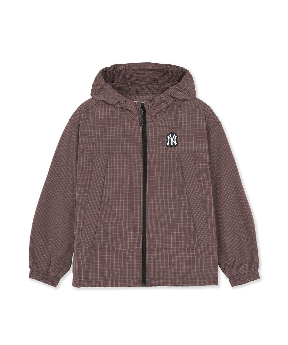 엠엘비 키즈(MLB KIDS) 스트릿 체크 립스탑 바람막이 NY (Brown)
