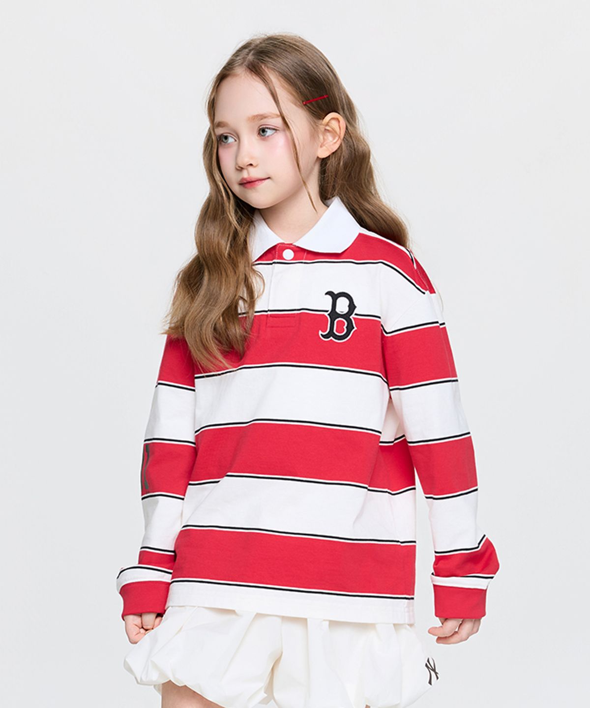엠엘비 키즈(MLB KIDS) 바시티 럭비 티셔츠 BOS (D.Red)