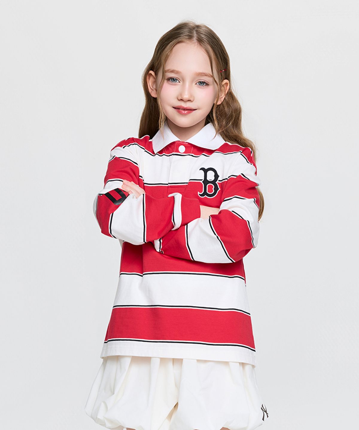 엠엘비 키즈(MLB KIDS) 바시티 럭비 티셔츠 BOS (D.Red)
