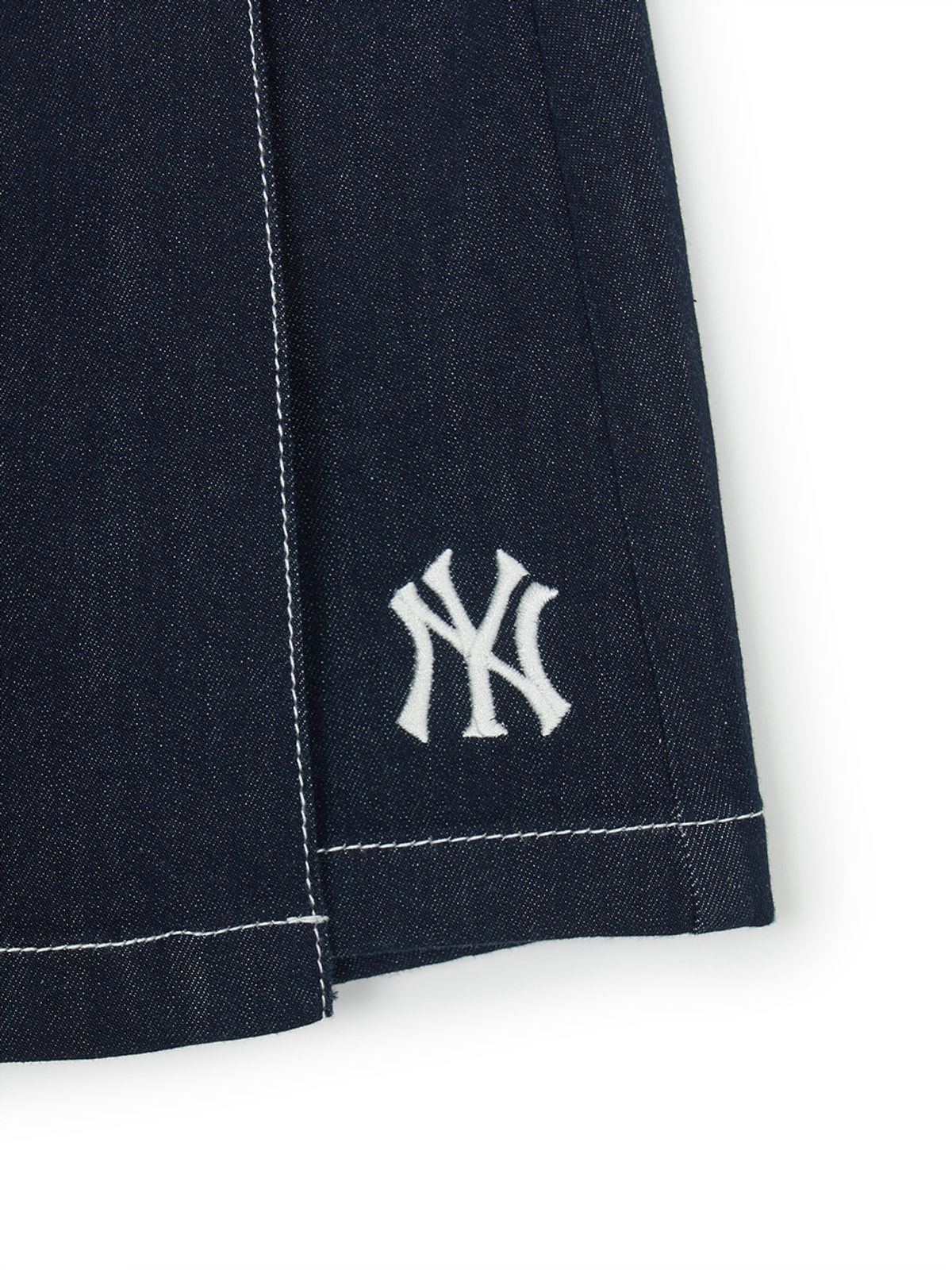 엠엘비 키즈(MLB KIDS) 베이직 데님라이크 치마바지 NY (Navy)
