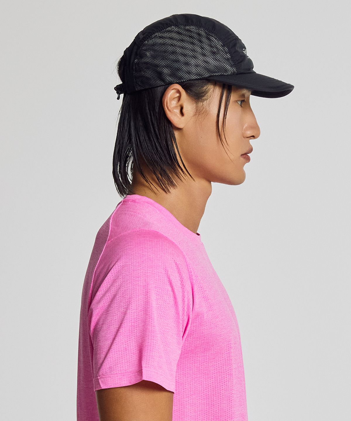 뉴발란스(NEW BALANCE) NBGDG25201 / PF 나일론 러닝 메쉬캡 (BLACK)