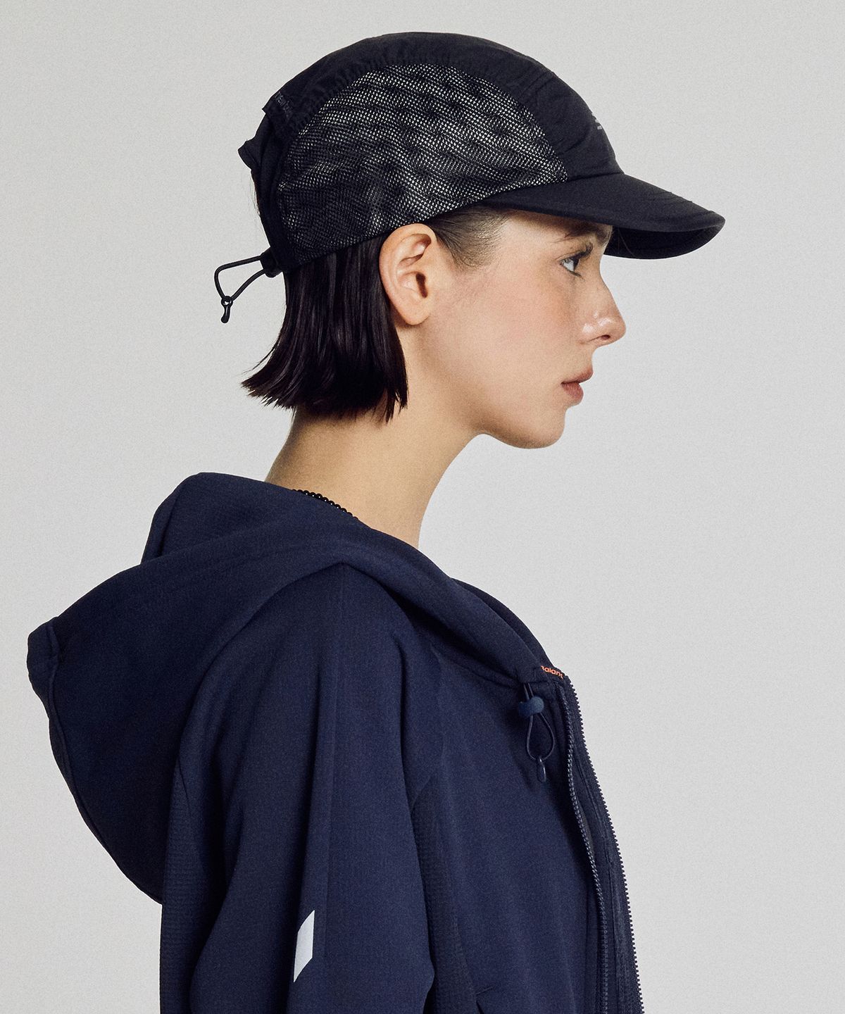 뉴발란스(NEW BALANCE) NBGDG25201 / PF 나일론 러닝 메쉬캡 (BLACK)