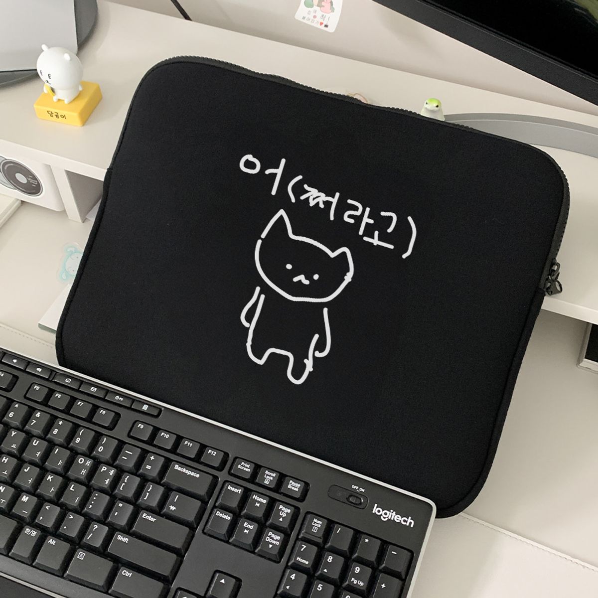 위드썸(WITHSOME) [withsome made]마라 고앵이 어쩌라고 아이패드 파우치