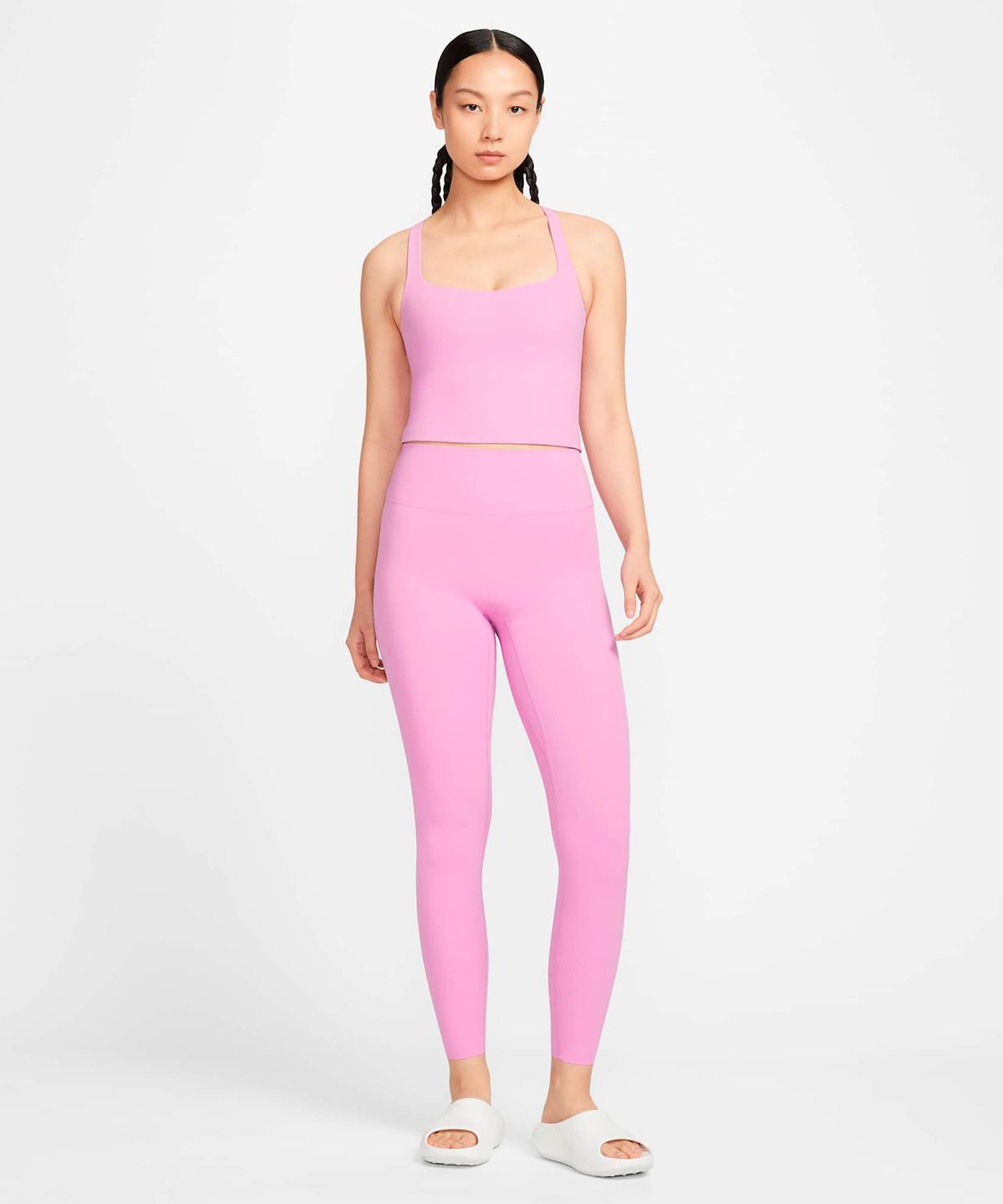 나이키(NIKE) 젠비 라이트 서포트 스포츠 브라 탱크 W - 라이트 마젠타:화이트 / IB9873-503