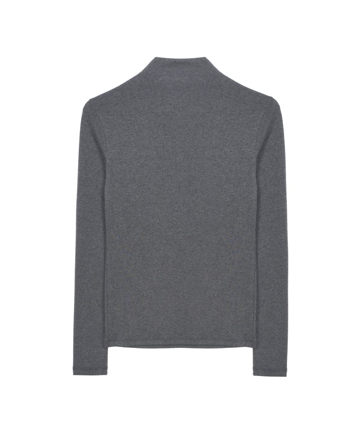 닉앤니콜(NICK&NICOLE) [ESSENTIAL] HIGH NECK SLIM TOP_CHARCOAL