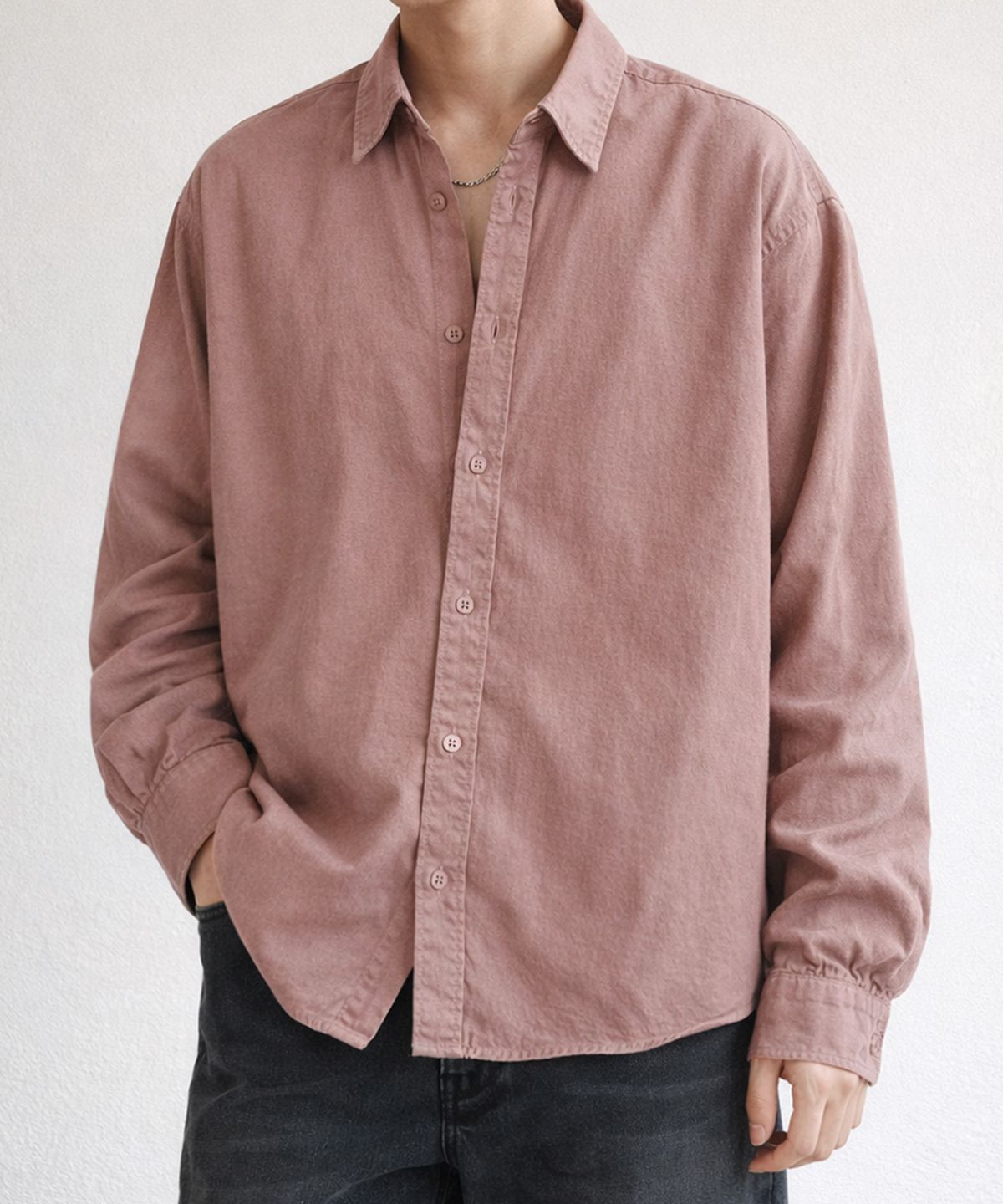 엔티이티(NTET) Pigment Soft Shirt (pink)