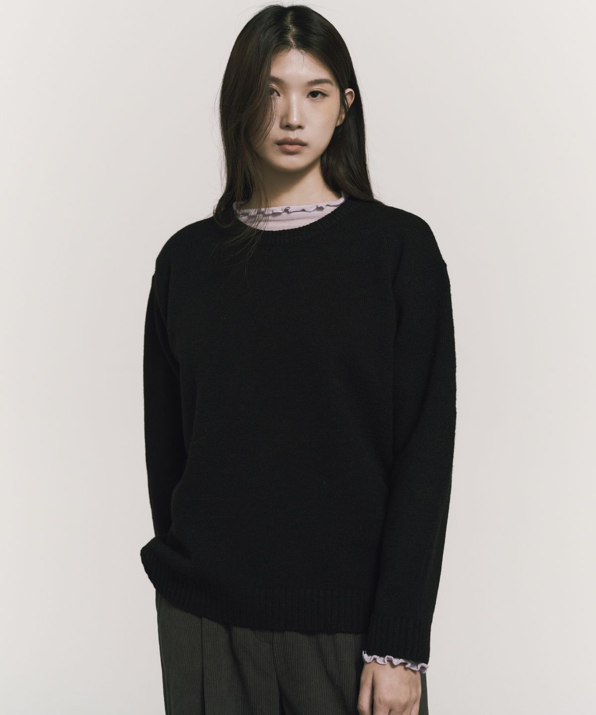 닉앤니콜(NICK&NICOLE) [ESSENTIAL] CLASSICAL SOFT ROUND SWEATER_7 COLOR