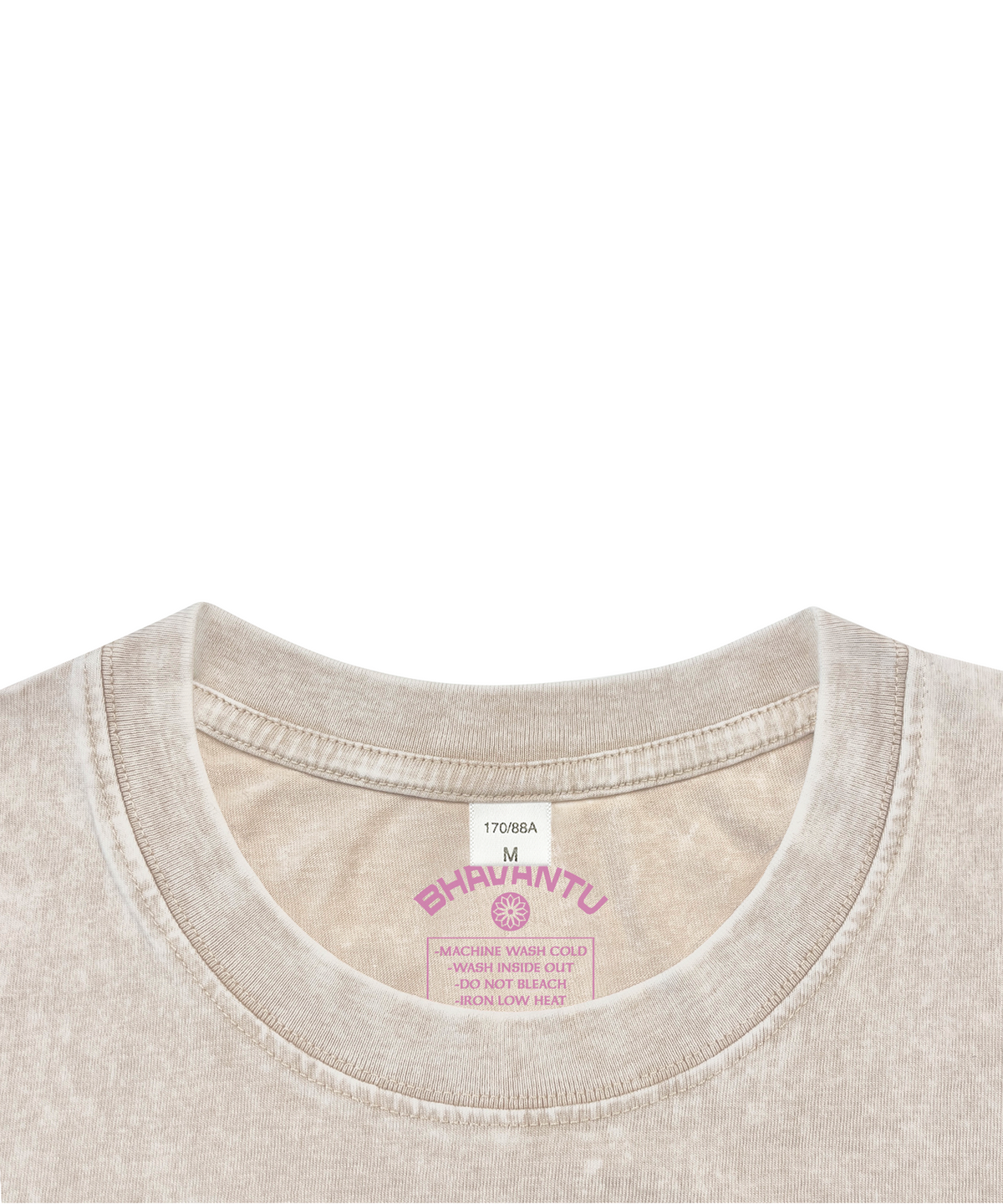 바반투(BHAVANTU) LOVE (愛) Buddha Face Pigment T-Shirt