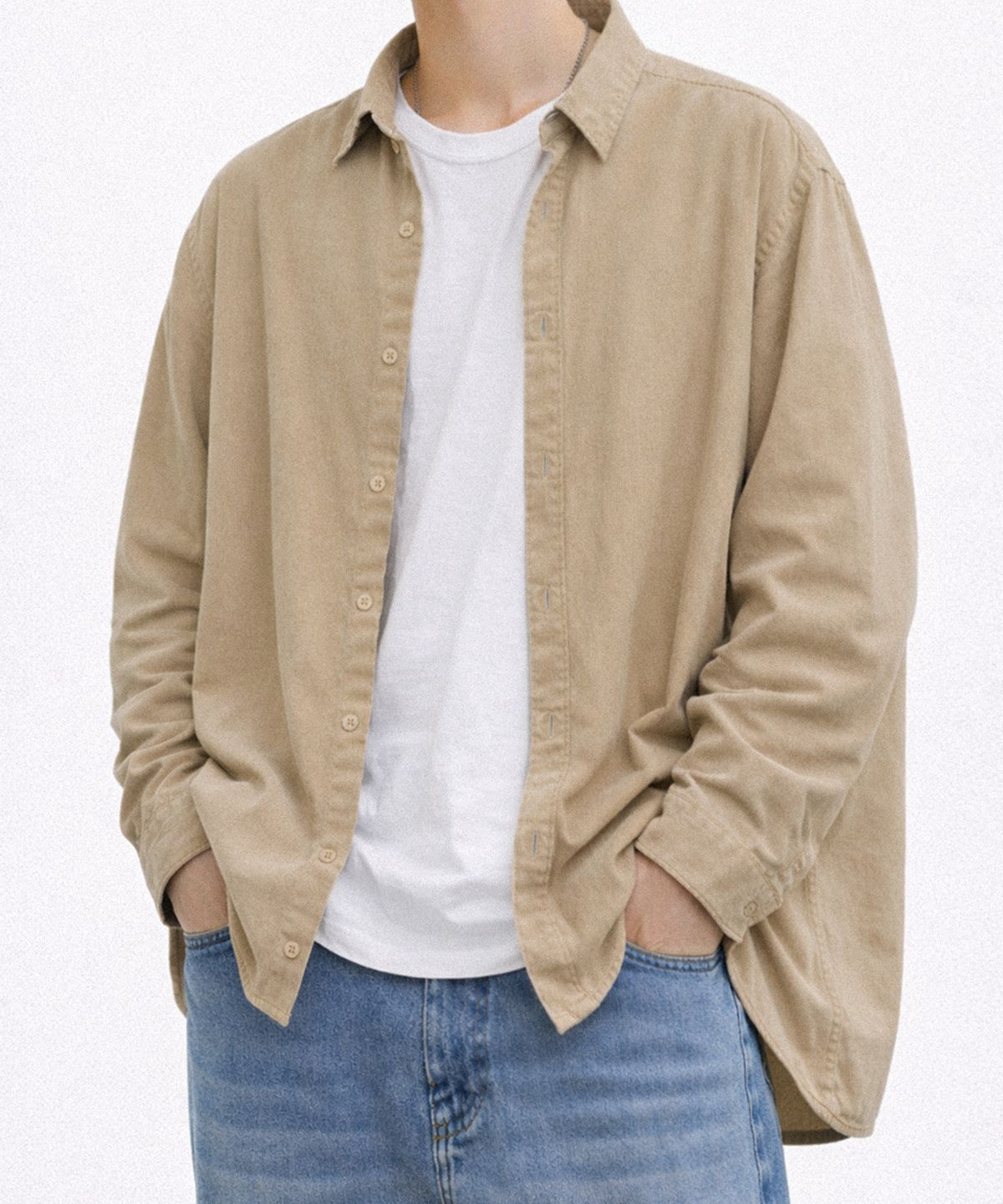 엔티이티(NTET) Pigment Soft Shirt (beige)