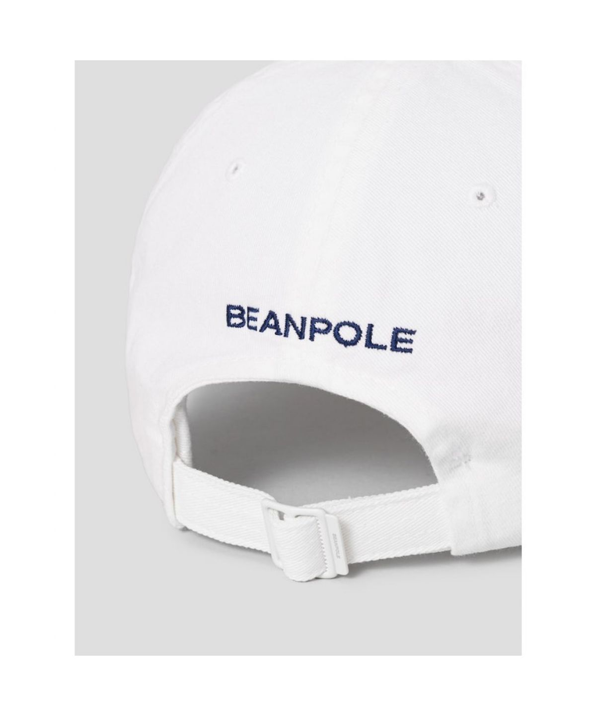 빈폴 액세서리(BEANPOLE ACCESSORY) 코튼트윌 로고 워싱 볼캡 - 화이트