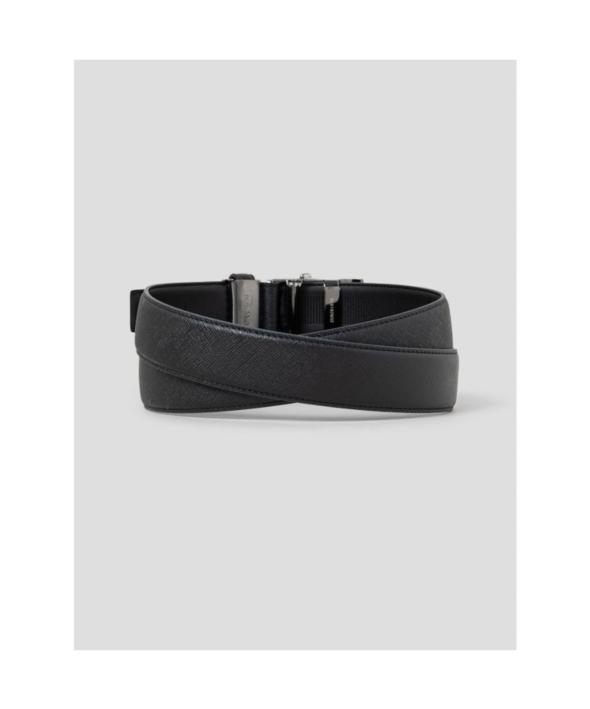 빈폴 액세서리(BEANPOLE ACCESSORY) 빈폴 체크 자동 버클 벨트 - 블랙