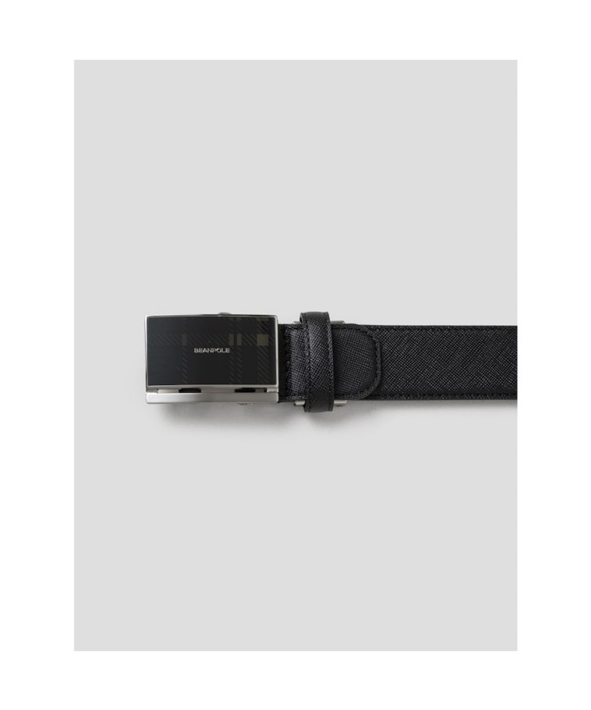 빈폴 액세서리(BEANPOLE ACCESSORY) 빈폴 체크 자동 버클 벨트 - 블랙