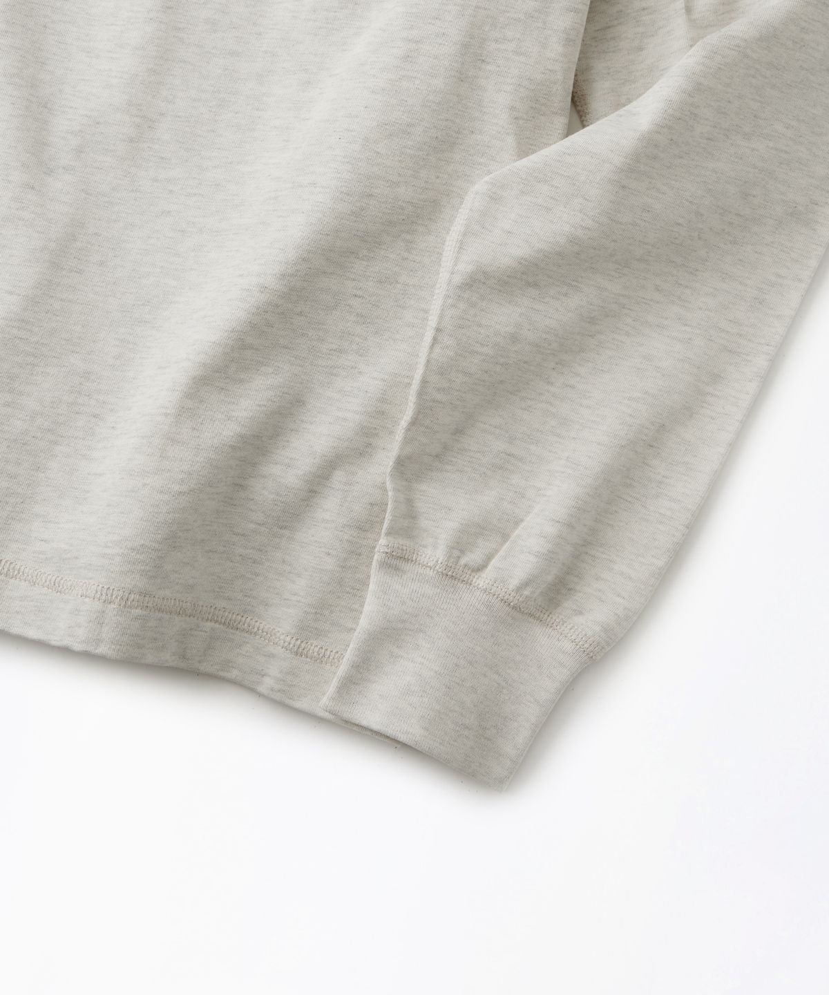 아웃스탠딩(OUTSTANDING) VINTAGE HENLEY NECK LONG SLEEVE TEE_1%OATMEAL