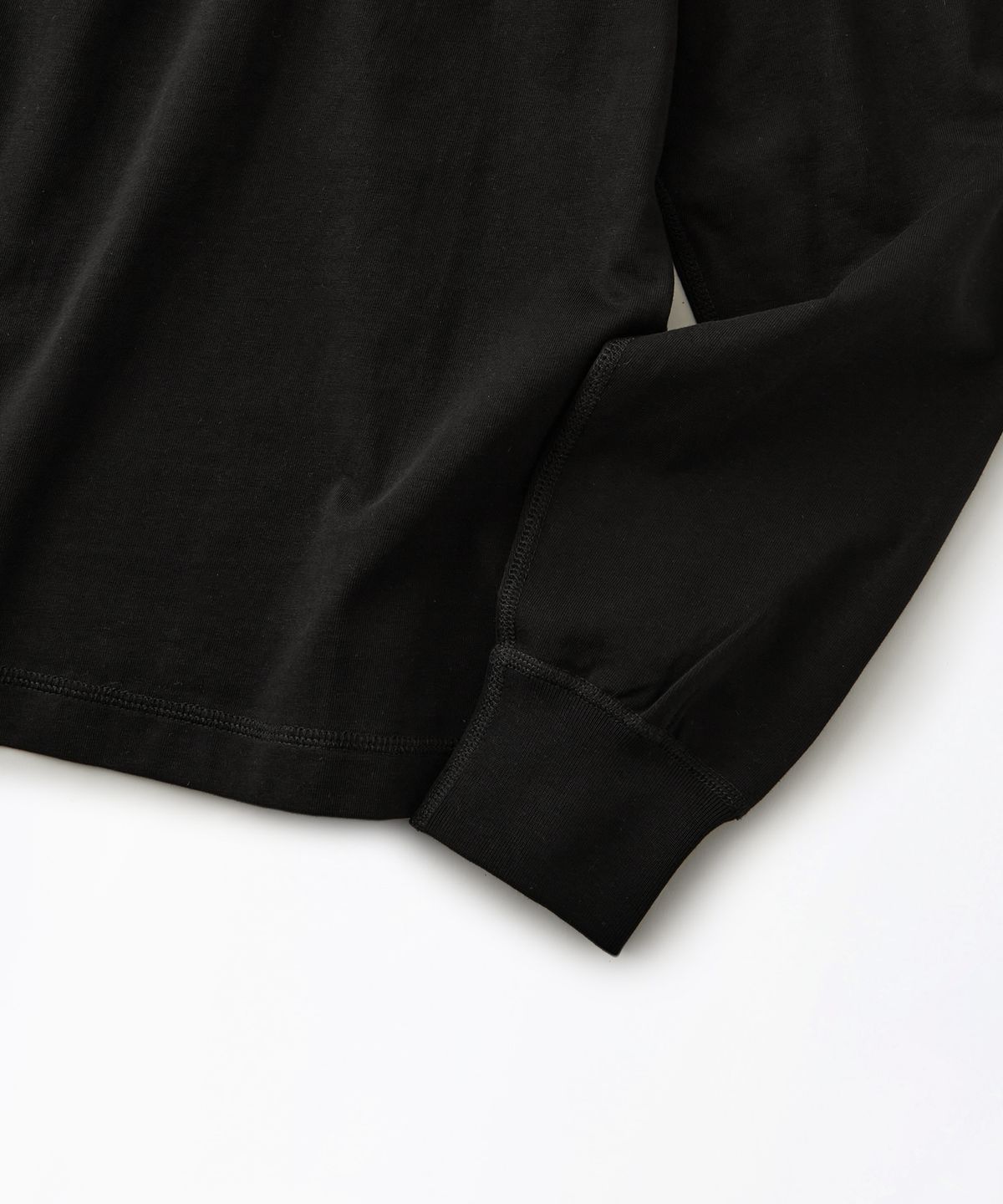 아웃스탠딩(OUTSTANDING) VINTAGE HENLEY NECK LONG SLEEVE TEE_BLACK