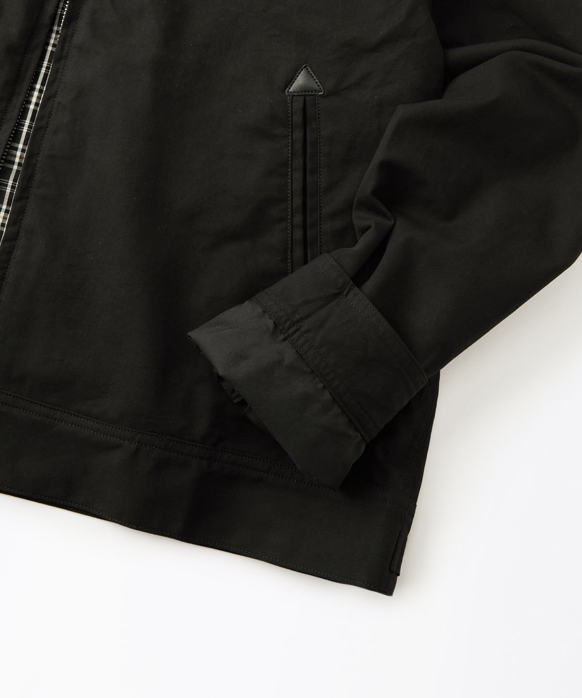 아웃스탠딩(OUTSTANDING) CHAIN STITCH DRIZZLER JACKET_BLACK